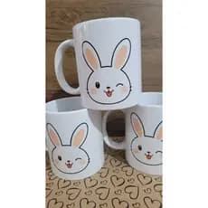 Caneca Personalizada Páscoa Coelhinho | Nome Personalizado | Presente Criativo