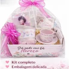 Kit Presente Dias das mães, caneca, porta retrato acrílico, toalha de lavabo e caixa personalizada- Presente Luxo