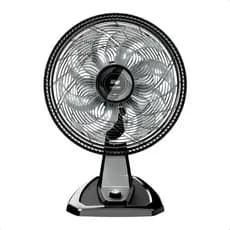 Ventilador Silencioso Wap Flow Turbo 127V Preto De Mesa e Parede 180W Quarto Escritório 8 Pás