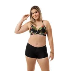 conjunto Plus Size Bojo Est. Alças Reforçadas E Short Liso