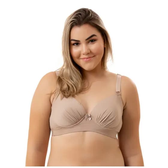 sutiã plus Reforçado Sustentação Microfibra Reforçado Premium Com Bojo e Com Aro Plus size