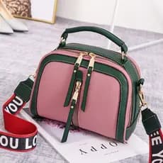 Bolsa Transversal em Couro PU Estilo Satchel / Tote Feminina