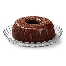 Prato De Vidro Para Bolo Grande 32cm Petisco Mesa Posta Doce
