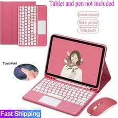 Capa Com Teclado Touchpad Para iPad 5a 6a 7a Geração 8a 9a 10a 11 A16 Bluetooth Touch pad Mouse air 4 5 11 M2 M3 M4 pro