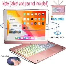 Capa De Teclado Touchpad Para iPad 7a 8a 9a Geração 10a 11a A16 Retroiluminação Sem Fio Bluetooth trackpad air 3 4 5 11