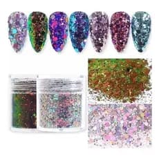 Glitter Pote Grande para Decoração de Unhas