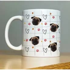 Caneca Personalizada Carinha Pet Cachorro Gato Porcelana 325ml Alta Qualidade
