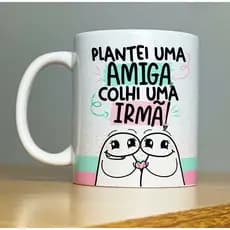 Caneca Porcelana Flork para Amigas Linha Premium +++ 325 ml