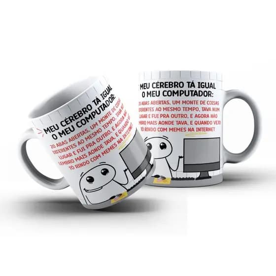 Caneca Flork Profissão Tecnologia Informática Escritório Computador