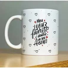 Caneca Namorados Frases Diversos Modelos Porcelana 325ml Altíssima Qualidade