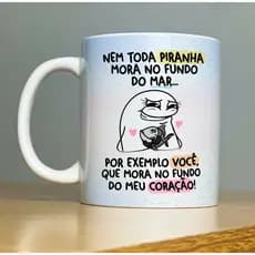 Caneca Porcelana Flork Divertida Engraçada para Amigas Linha Premium 325 ml
