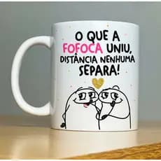 Caneca Porcelana Branca Flork Meme Engraçada para Amigas Linha Premium 325 ml