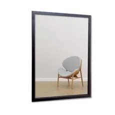Espelho Com Moldura Preta De Madeira 40 X 60 Cm