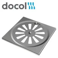Ralo Quadrado Docol 10cm Aço Inox 304 Com Fechamento Antiodor Banheiro Lavanderia