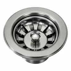 Válvula Docol Cozinha Aço Inox 3.1/2" Escoamento Standard Polido Anticorrosivo Durável