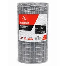 Tela De Aço Galvanizada 0,50x25m Reforço Reboco Fachada Canto Fio 1,24mm Premium