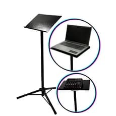 SUPORTE PARA NOTEBOOK REFORÇADO DESMONTAVEL PRATICO BANDEJA+TRIPÉ DE FERRO