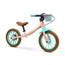 Bicicleta Infantil Balance Love Rosa | Sem Pedal para Meninas | Aro 12 Equilíbrio e Desenvolvimento