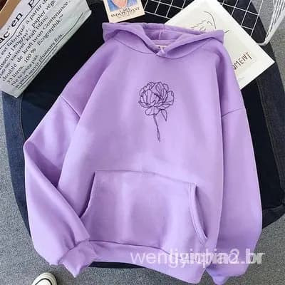 Moletom Oh Yes Canguru Capuz E Bolsos Flanelado Promoção Inverno 2023