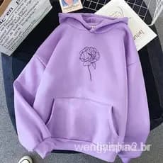 Moletom Oh Yes Canguru Capuz E Bolsos Flanelado Promoção Inverno 2023