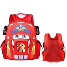 3D menino impressão ombro carro escola jardim infância crianças mochila