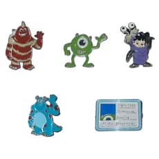 Pin Boton Clube Comix - Monstros S.A. Sulley Mike Boo George