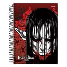Caderno Attack on Titan 10 Matérias 160 Folhas Jandaia