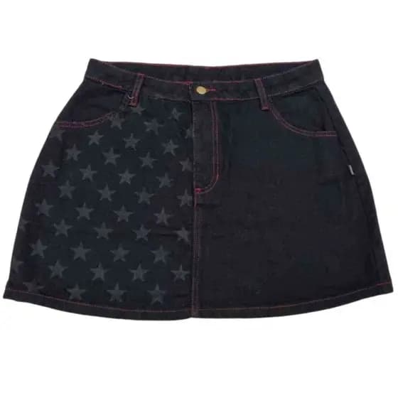 Saia Jeans Piticas - Mulhe Maravilha Wonder Woma WW