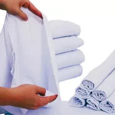 Kit Pano de Chão Alvejado Limpeza Geral Premium Grande Saco Duplo Branco Qualidade Grosso
