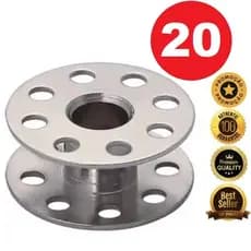 20 Bobinas Alta Metal Plastico para Máquina de Costura Doméstica | Singer, Elgin e Mais