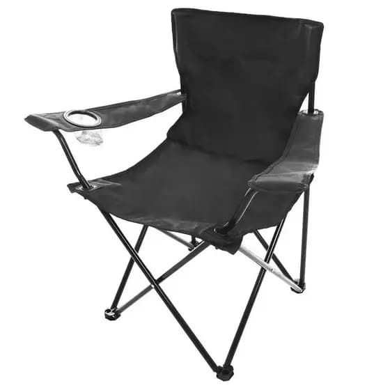 Cadeira Dobrável Comfort Plus Com Apoio de Braço e Porta Copos Kala Para Praia Pesca Camping