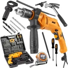 Kit Parafusadeira e Furadeira de Impacto Mandril 10mm WF 700K10 W2 Wap com Maleta