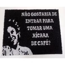 Tapete Capacho 60x40 Xicara De Cafe Dona Florinda Chaves Lar geek serie porta casa