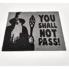 Tapete Capacho 60x40 Gandalf You Shall Not Pass Geek Fa Lotr entrada casa lar ape