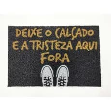 Tapete Capacho 60x40 Deixe O Calçado Fora Decor Casa Lar Ape