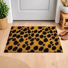 Tapete Capacho estampado onça 60x40 Animal Print Decor Home porta entrada casa lar