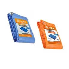 Lona de Plastico Carreteiro encerado Azul/Laranja 100 micras tamanhos promo