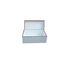 Mini Caixinha Tampa de Sapato, MDF Branco, 25x17x8,5  Pota  Jóias e Lembrancinhas