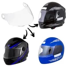 Viseira Cristal para Capacete Fechado Liberty Four 4 R8 Pro Tork