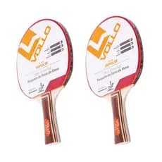 Kit 2 Raquetes Ping Pong Impulse Tênis De Mesa Vollo Profissional Ittf