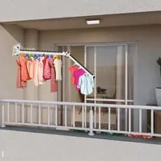 Varal Cabideiro de Parede Dobrável Reforçado Envio Imediato