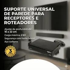 SUPORTE UNIVERSAL PARA APARELHOS , VIDEO GAME, DVD, RECEPTORES DIGITAIS ENTRE OUTROS