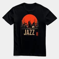 Camiseta Jazz Night Club Music Banda Musica 100 % Algodão