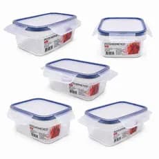 kIT Pote Hermético Vasilha com Tampa Trava – Organizador BPA Free Anti Vazamento Marmita Fitness
