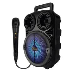 Caixa de som bluetooth portátil com microfone FM USB Xtrad