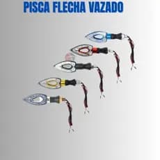 Kit Par Pisca Seta Led Moto Vazado Flecha Cores Universal