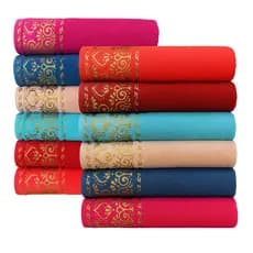 Jogo De Toalha 4 Peças Gramatura 350g Banho Rosto 100% Algodão Grossa Macia Felpuda Premium Grande 75x145 Banhão Praia