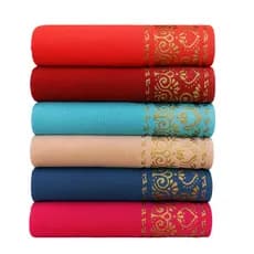 Kit 4 Toalhas de Banho Felpuda Alta absorção Toque Suave Macia 100% Algodão 420g/m² Ele/ela Grossa Macia Infantil
