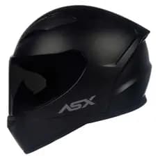 Capacete Fechado Asx City Solid Preto Fosco/Brilho + Viseira Fumê Tamanho Do Capacete 58/M 57/58