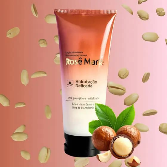 Loção Hidratante Corporal Óleo de Rose Maria e Colágeno 190g